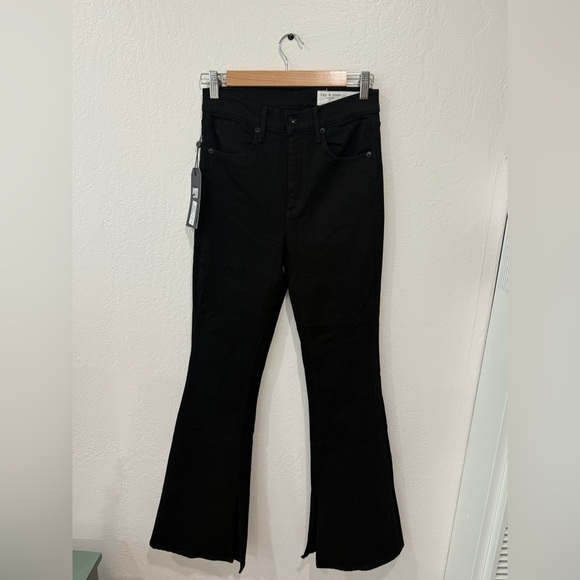 NWT Rag & Bone Bella Flare with Slit Jeans size 27 - Picture 11 of 12